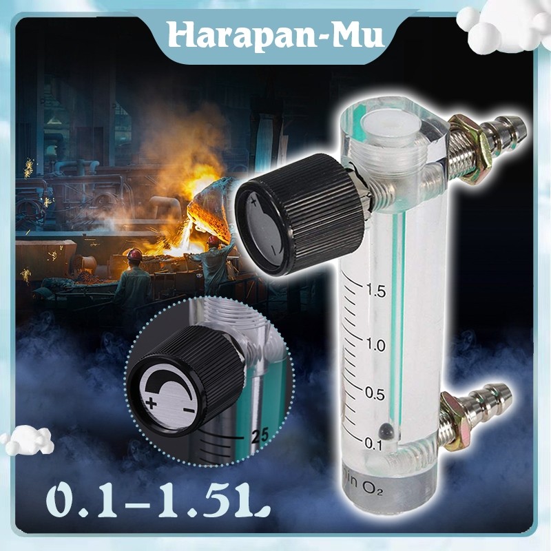 OMAHSETARA Rotameter Air Flow Meter Gas Flowmeter Oxigen Gas Meter Flow Device Switch Counter Flow I