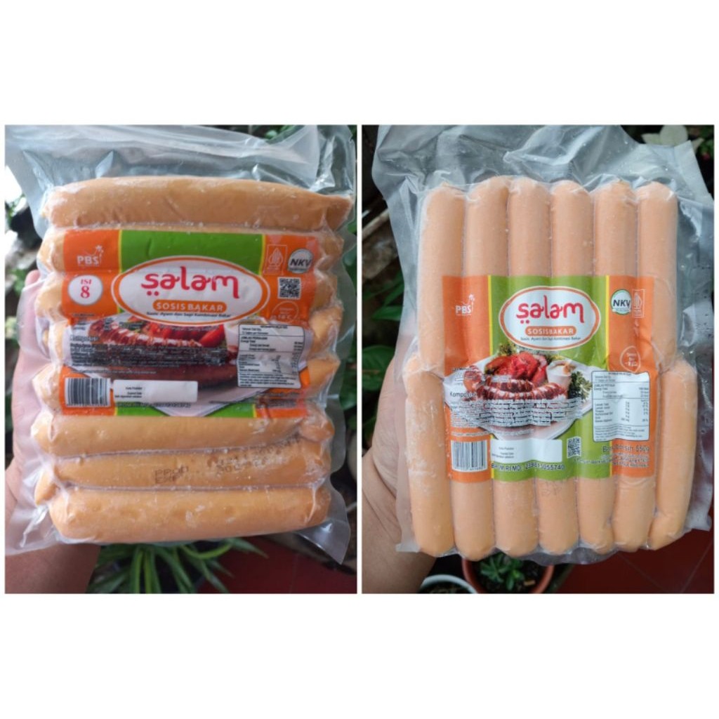 

Salam Sosis Sapi Bakar Jumbo (isi 8pcs) & Mini (isi 13pcs) Kemasan 550gram