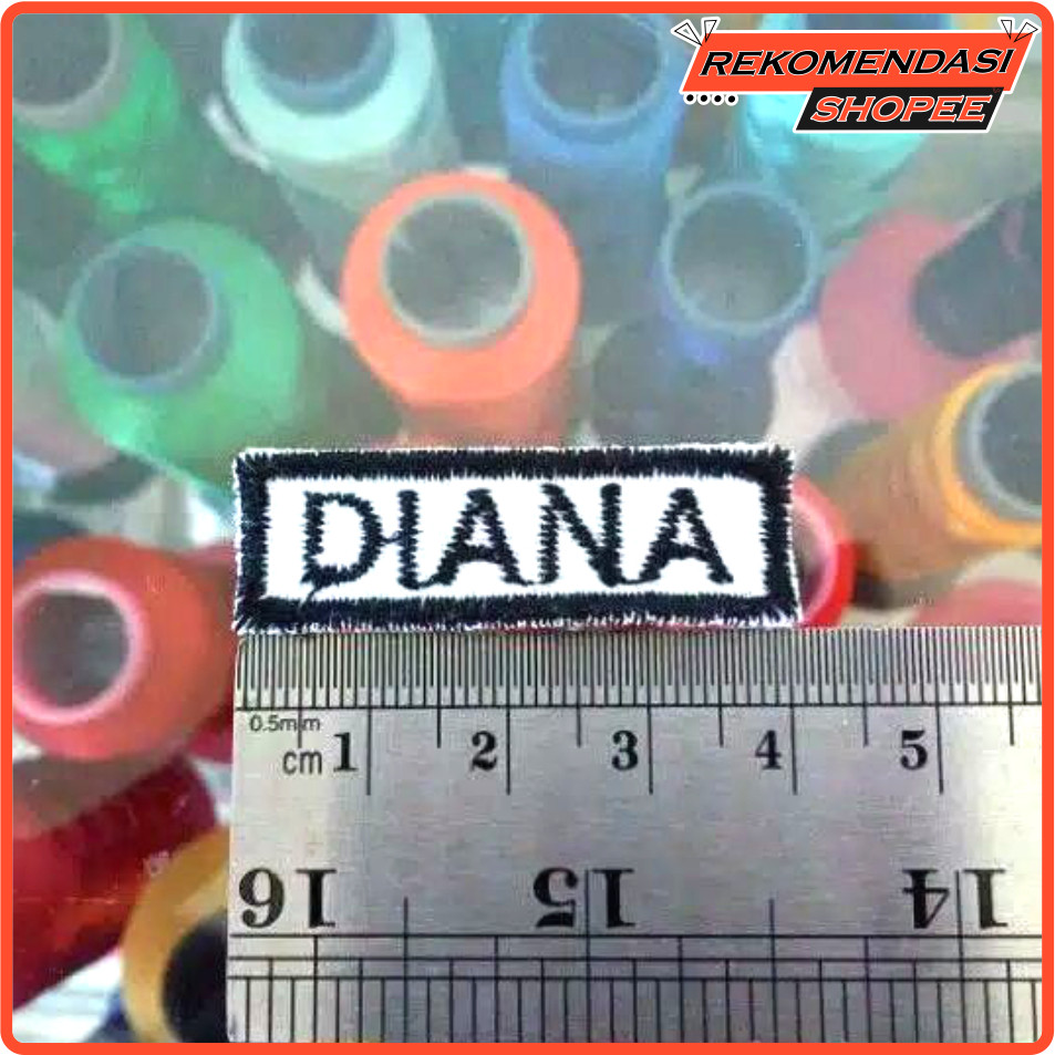 Label Nama Bordir satuan Label bordir baju Bordir nama Label baju pondok