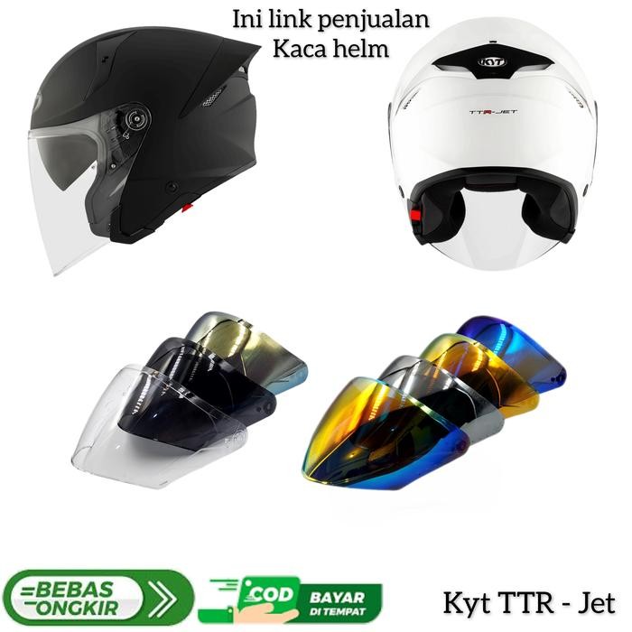 Kaca helm Kyt TTR - JET Visor helm Kyt TTR - JET