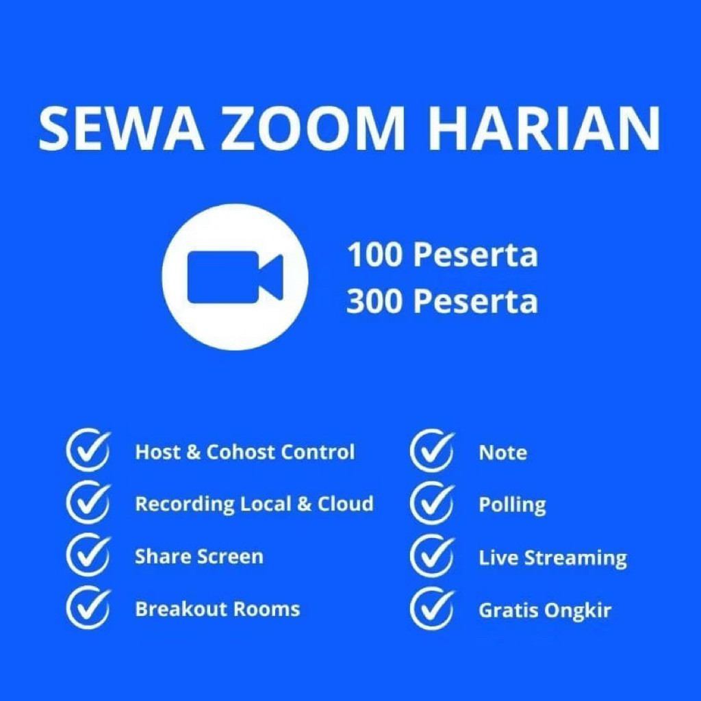 Meeting Online Unlimited ZOOM PRO 500 1000 Peseta