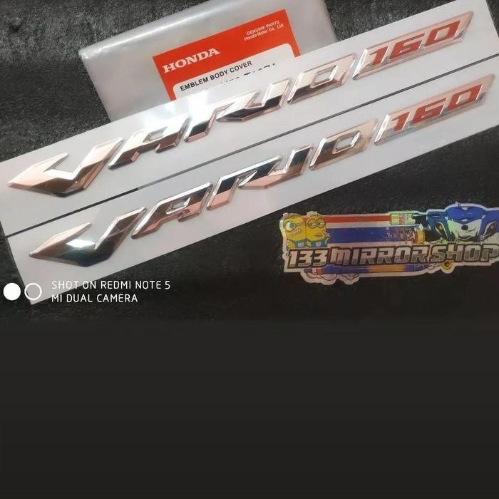 [PROMO] emblem vario 160 original sepasang kanan kiri - vario 160