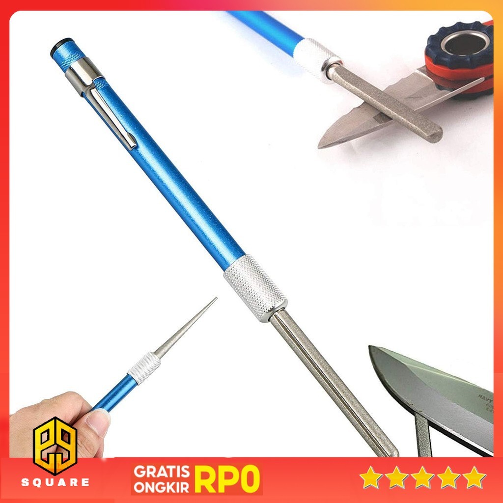 GoldenLi Tongkat Pengasah Pisau Diamond Knife Sharpener - 4H56 Original 99 Square