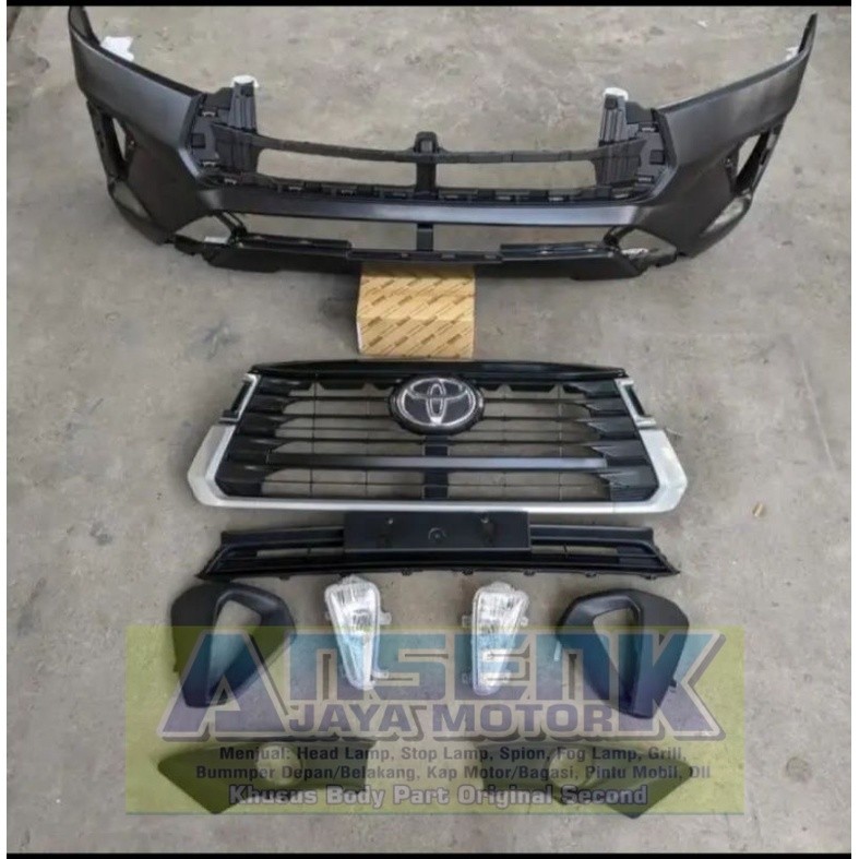 upgrade reborn facelite 2021-2025 bemper set depan inova reborn facelift gril crom