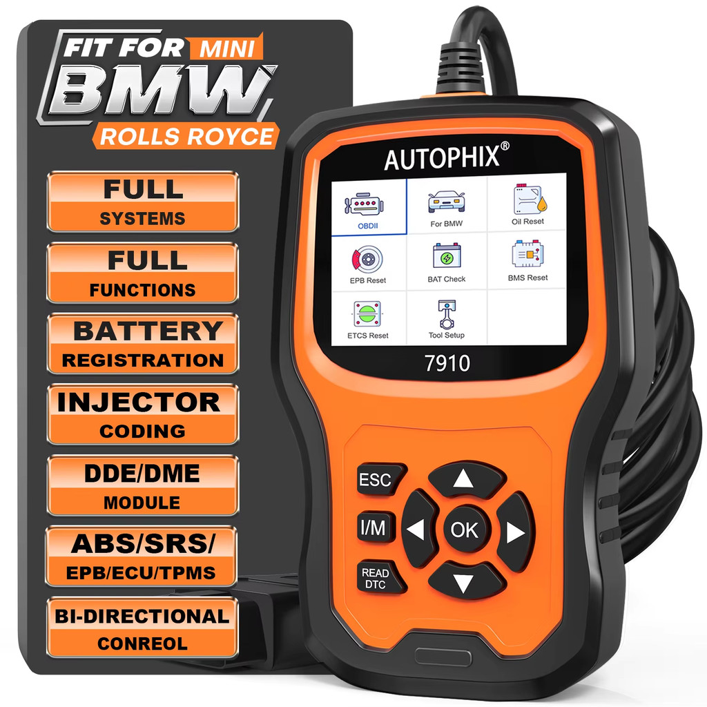 Autophix 7910 For BMW Rolls Royce Mini OBD2 Scanner All System OBD2 Diagnostic Scanner Code Reader A