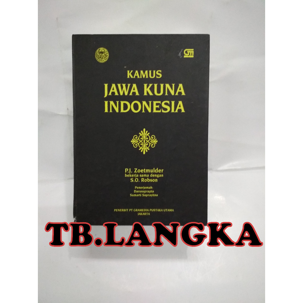 KAMUS JAWA KUNA INDONESIA - P.J ZOETMULDER