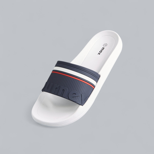 Max Fashions Sandal Pria Contrast Piping Detail Slides