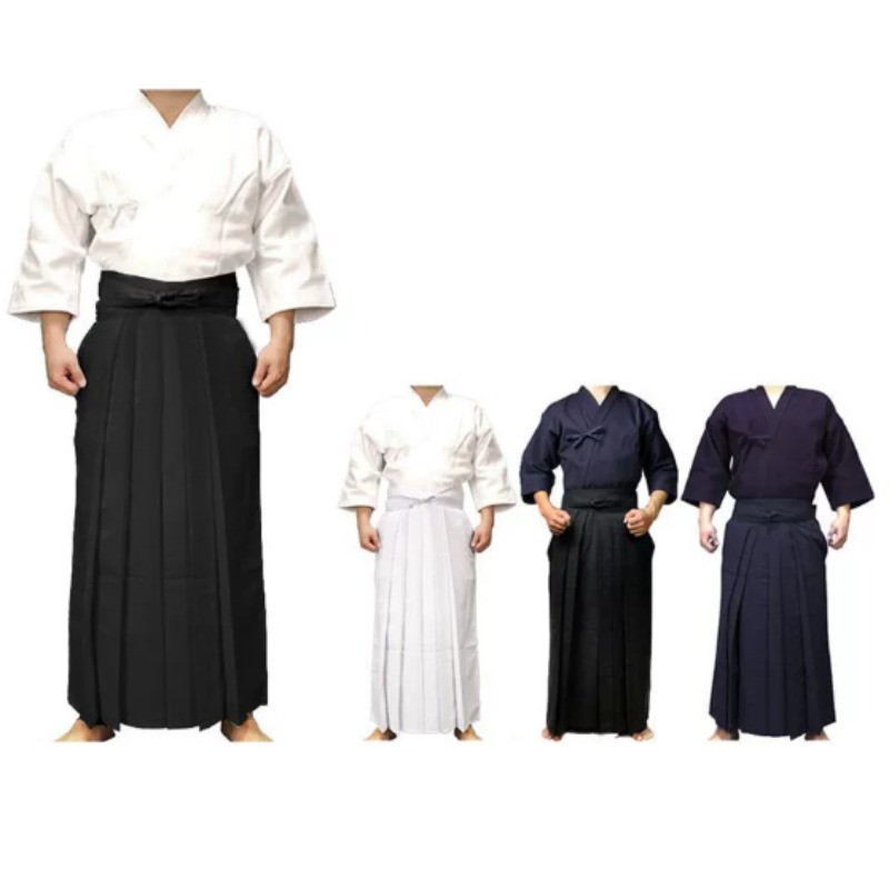 100%cottonKendo Uniforms Martial Arts Clothing Kendo Aikido Martial Arts Suit Men Women Hakama Aikid