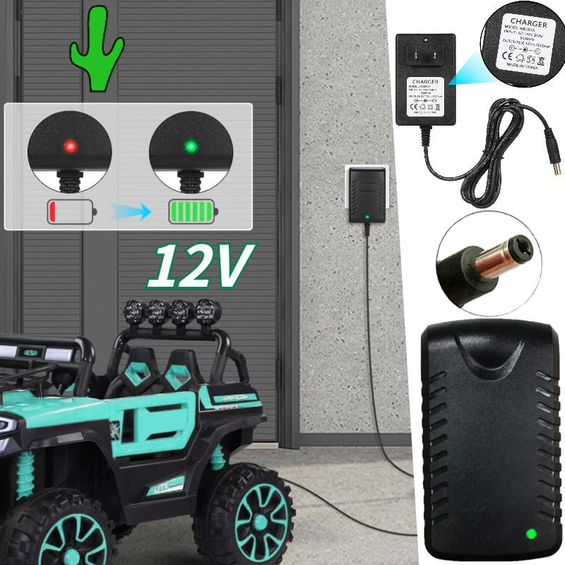 12 Volt Charger Mobil Mainan Adaptor Mobil Mobilan Charger Aki Mainan Anak Cas