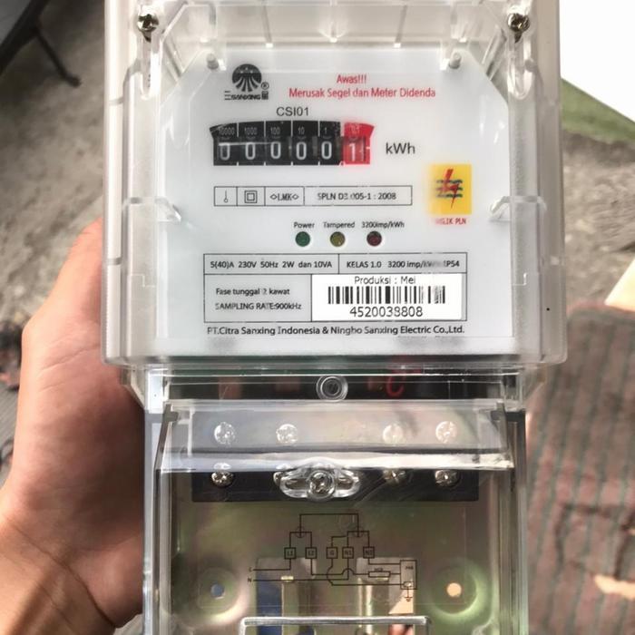 [sovrel] SMART kWh Meteran Listrik Pembagi SMI-200S 1P 5(40)A Pengukur Pemakaian Listrik Rumah Kos T