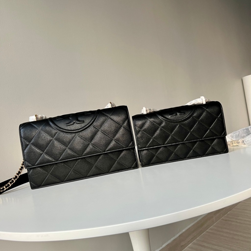 Tory Burch Willa Xiaoxiangfeng Chain Bag, Goatskin Tote, TB Crossbody Bag, Women's Bag