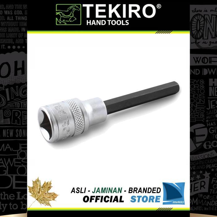 Sock L Ketok L8 x 100 mm 1/2" inch DR. Mata Soket Hex Bit Sock TEKIRO