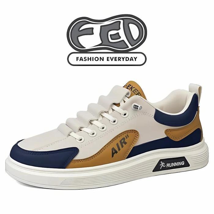 (Style Mall.id) FED Sepatu Sneakers Toyohashi Cream Krem Kets Pria Wanita Kasual Ringan Casual Shoes