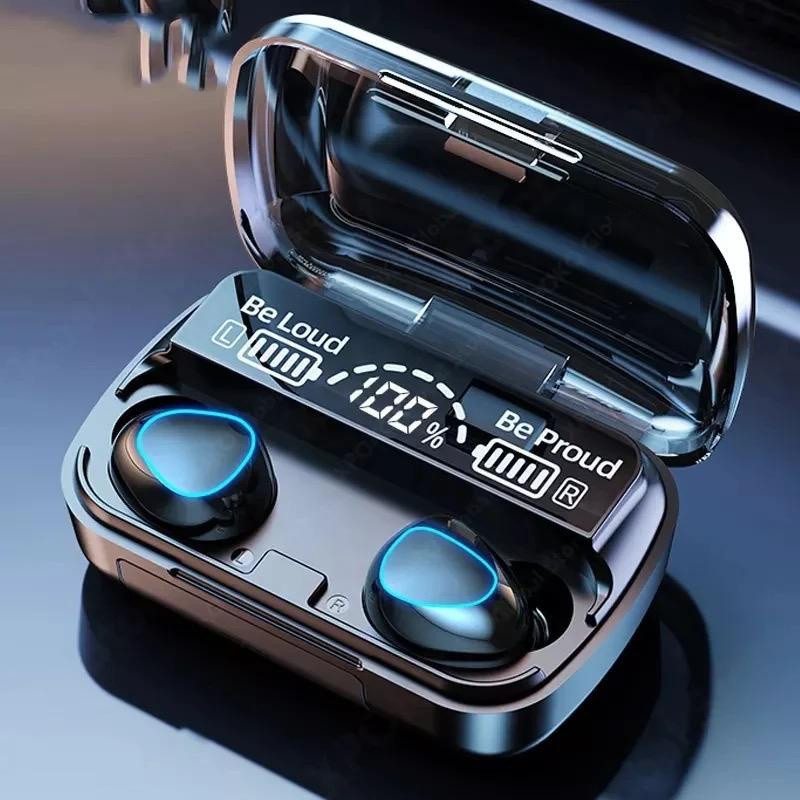 trn - M10 plus powerbank 2000mAh Earphone Headset Wireless Bluetooth Full Bass Stereo Power Bank