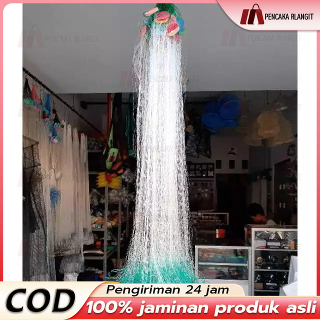 Jaring Ikan Siap Pakai Tinggi 1m Panjang 20m Jaring Ikan Murah Jaring Ikan Bentang Jaring Kantong Ja