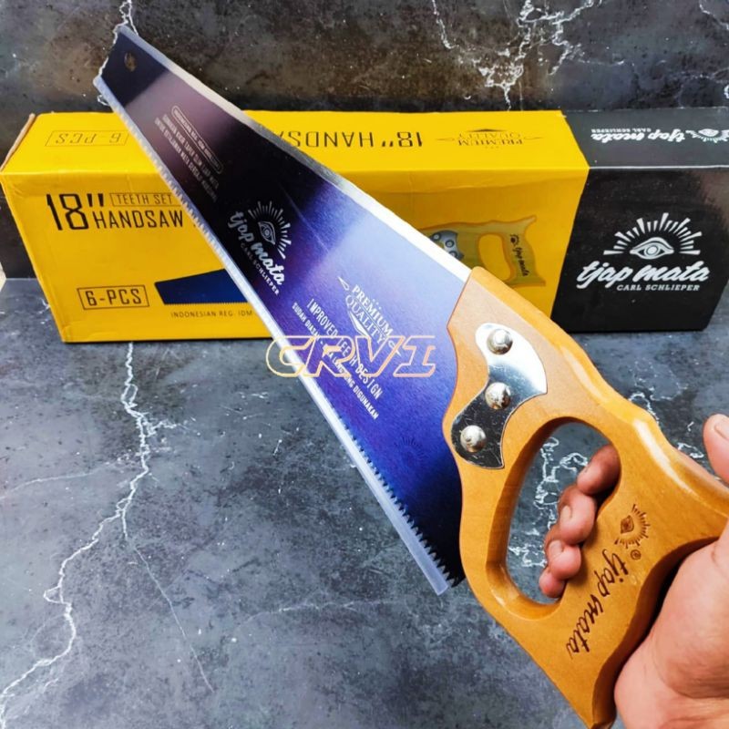 Gergaji Kayu Tjap Mata 16 inch 18 inch 20 inch Solingen Germany Gergaji Manual Gergaji Kayu Tajam Ca