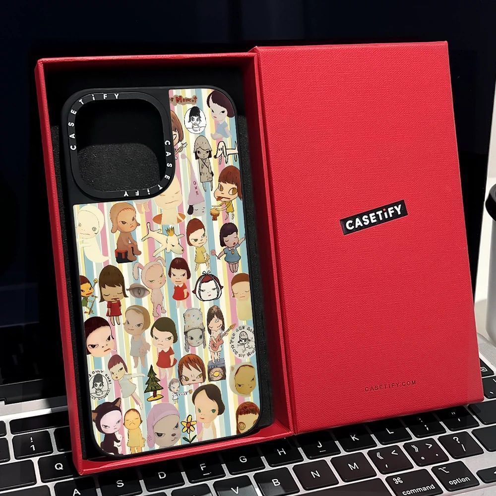 CASETiFY Co-branded Nara Yoshitomo iPhone 16 Pro Max Magnetic Phone Case Compatible with Apple 13/14