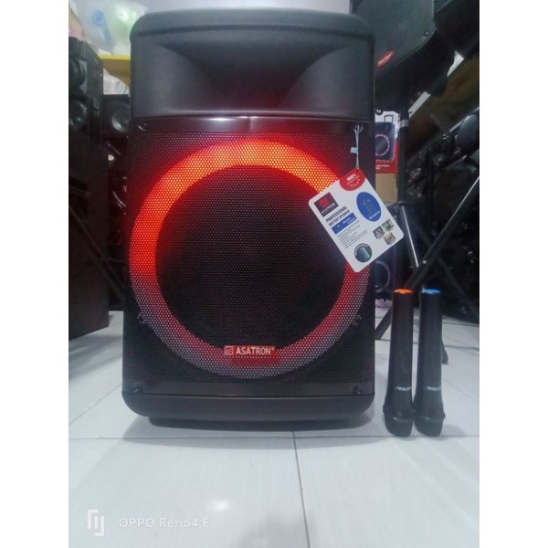 SPEAKER BLOETHOOT ASATRON 15 INCH HOLIWOOD 2 MICROPHONE WIRELESS