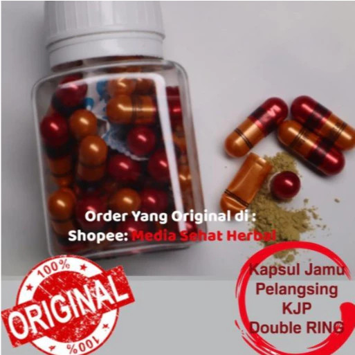 Double Ring Original KJP isi 30 Kapsul Jamu Pelangsing { II }