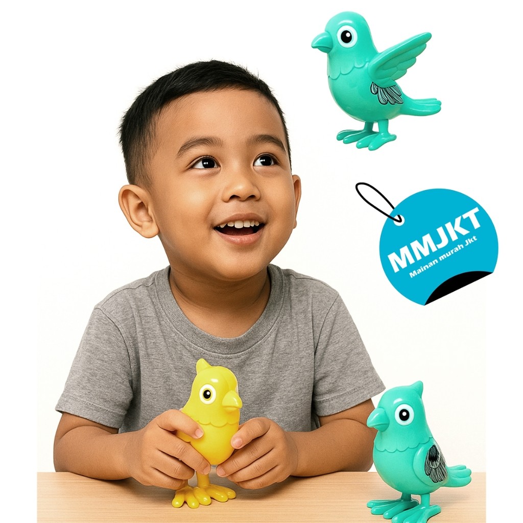 MAINAN EDUKASI ANAK BURUNG KAKAK TUA PUTAR BERJALAN LONCAT LUCU