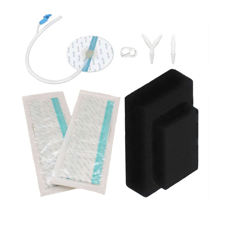 medical disposable wound dressing negative pressure wound therapy dressing NPWT dressing kit black s