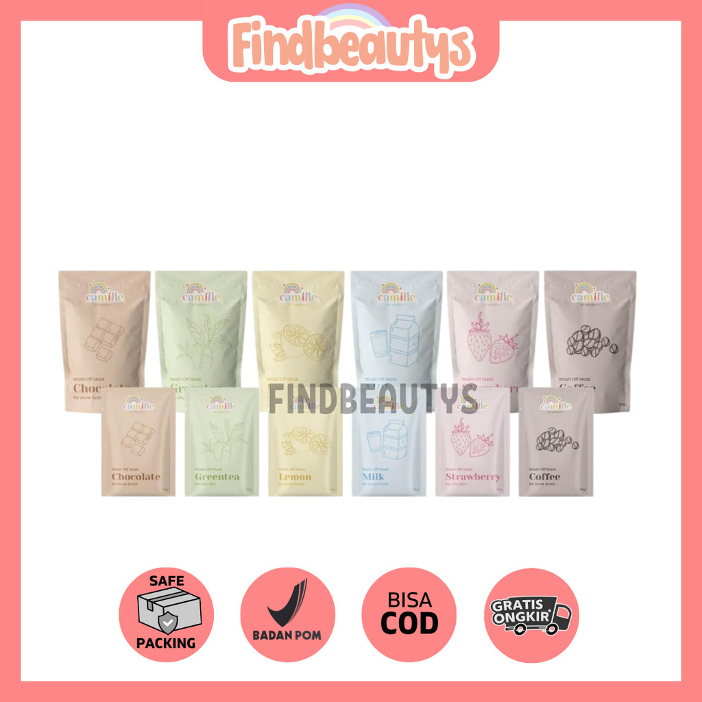 [ READY STOCK ] CAMILLE BEAUTY MASKER WAJAH CAMILE BEAUTE MASK MASKER CAMELIA  CEMILLE BEAUTY DAISY 