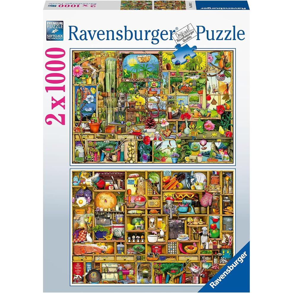 Ravensburger Puzzle 89691 Colin Thompson 2x 1000 Pieces Premium JIgsaw