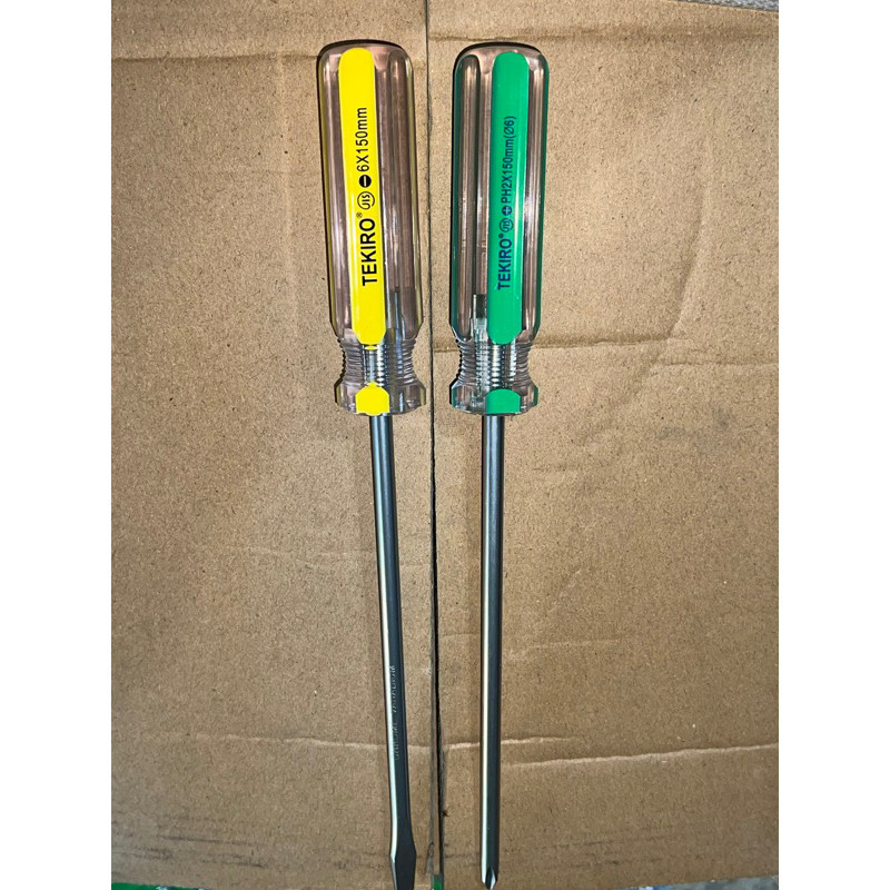 Obeng Krystal 6" Tekiro Original Plus Minus