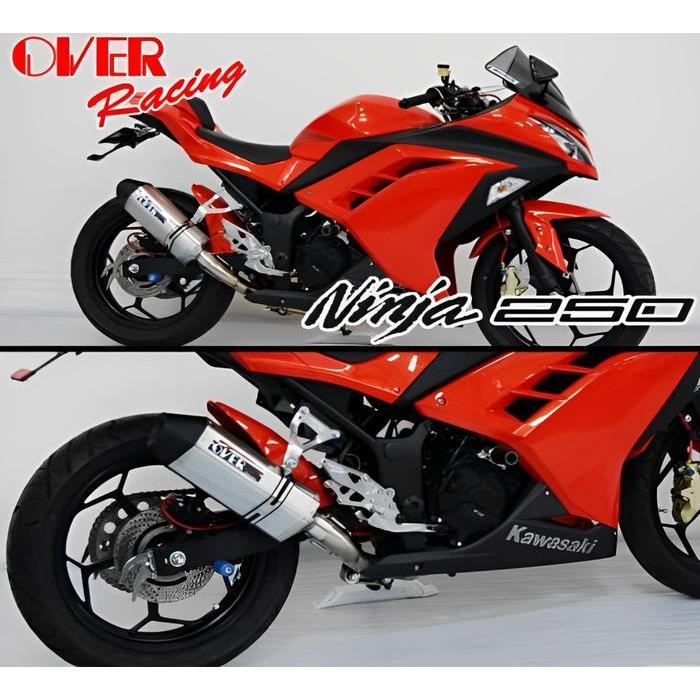 Knalpot Full System TT Formula Kawasaki Ninja 250 FI Old OVER Racing Asia