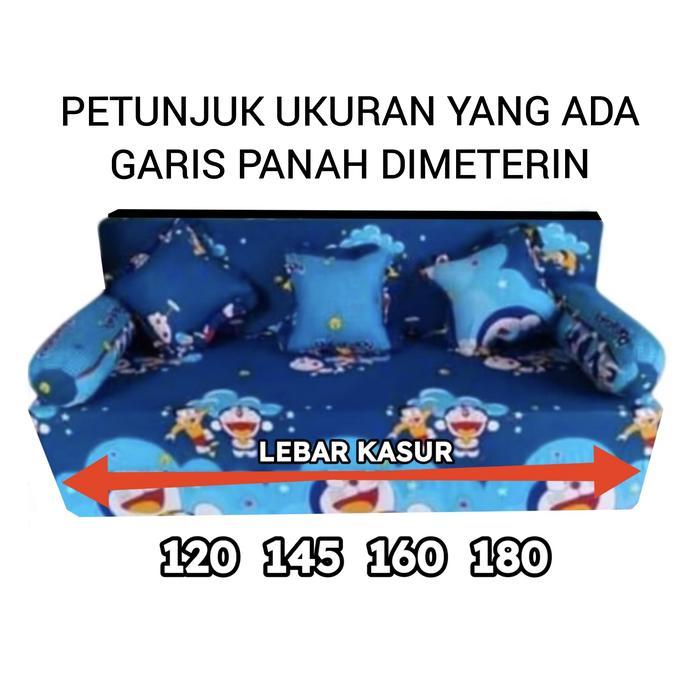 Cleon- Sarung Sofabed Busa Inoac/Royal Tebal 20 Cm No 1 2 3 4 / Seprai Resleting Kasur Busa Sofa Bed