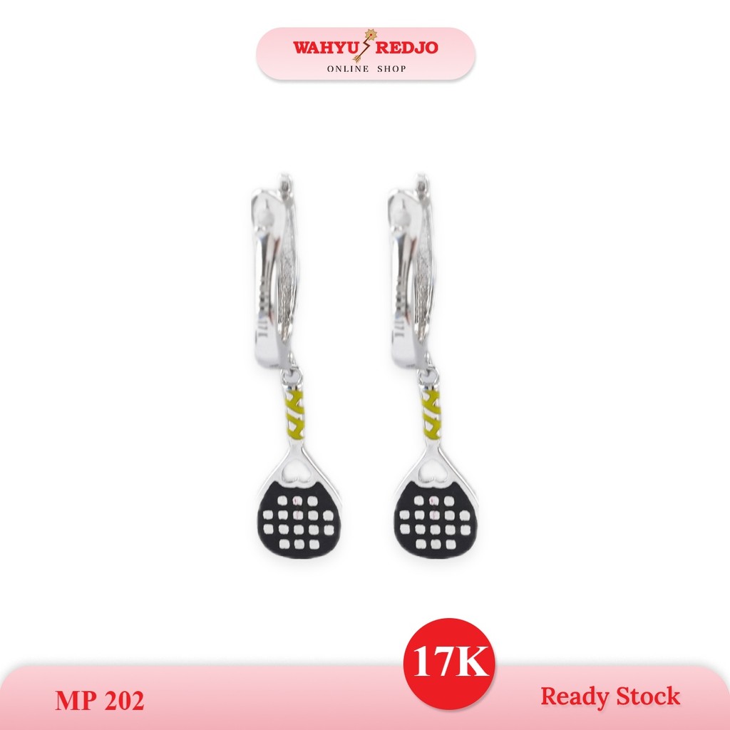 Anting-Anting Emas 17K Putih AMR Wahyu Redjo AN17K-30644856 -PMR