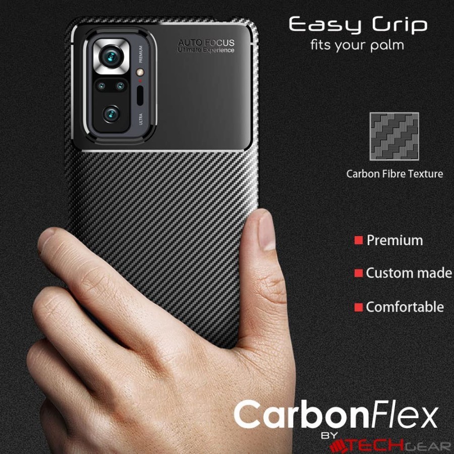 Case XIAOMI REDMI NOTE 10 10S / NOTE 10 PRO Autofocus Slim Carbon