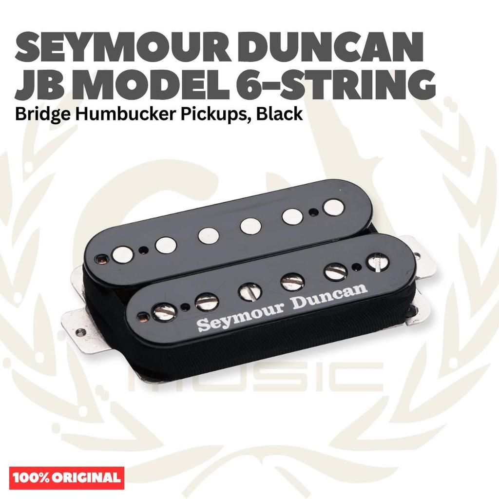 Seymour Duncan JB Model 6-String Bridge Humbucker Pickups, Black - Pickup Gitar Humbucker SH-4