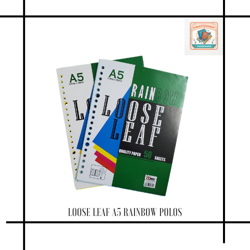 LOOSE LEAF A5 RAINBOW POLOS