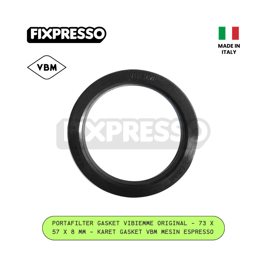 Portafilter Gasket Vibiemme Original - 73 x 57 x 8 mm - Karet Gasket VBM Mesin Espresso