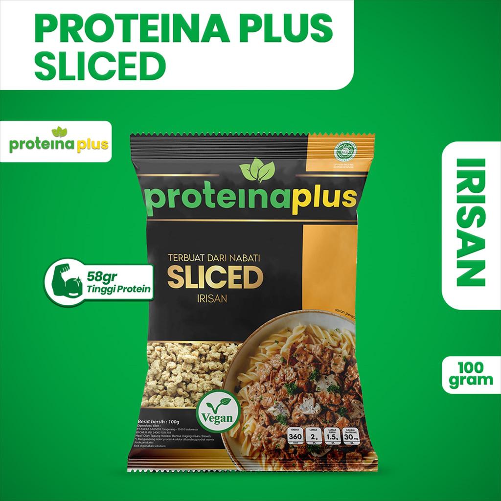 Proteina Plus Sliced 100gr / Protein Nabati / Daging Nabati