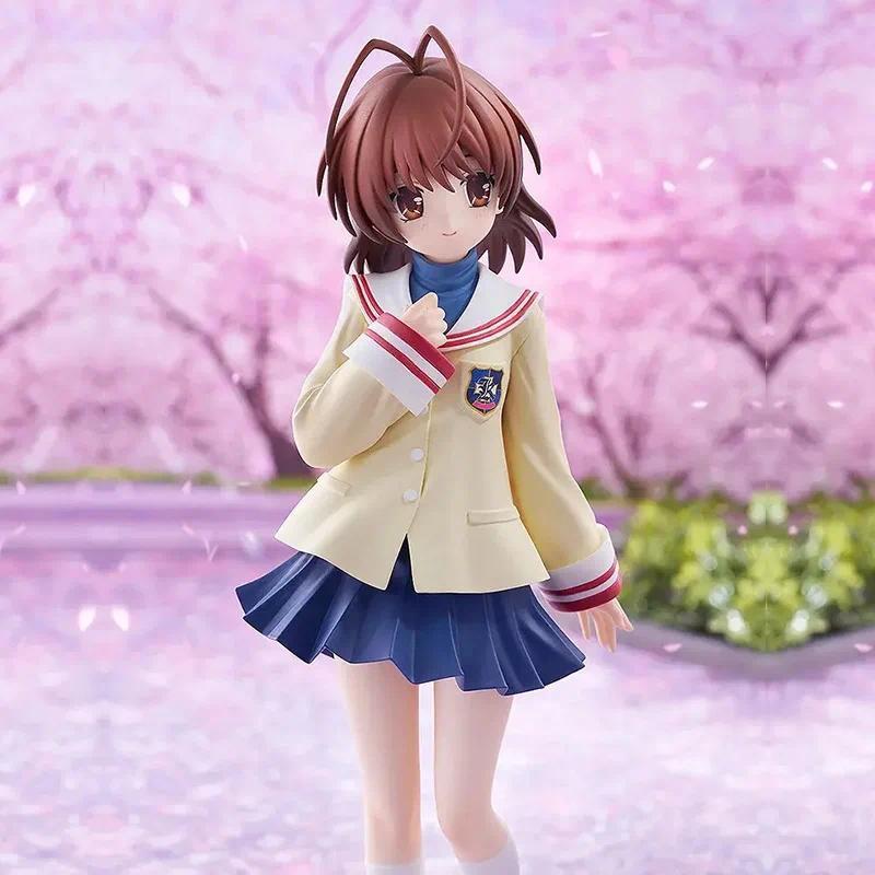 Anime Figure Nagisa Furukawa Clannad Sool Uniform Collectible Model Desktop Decoration Computer Case