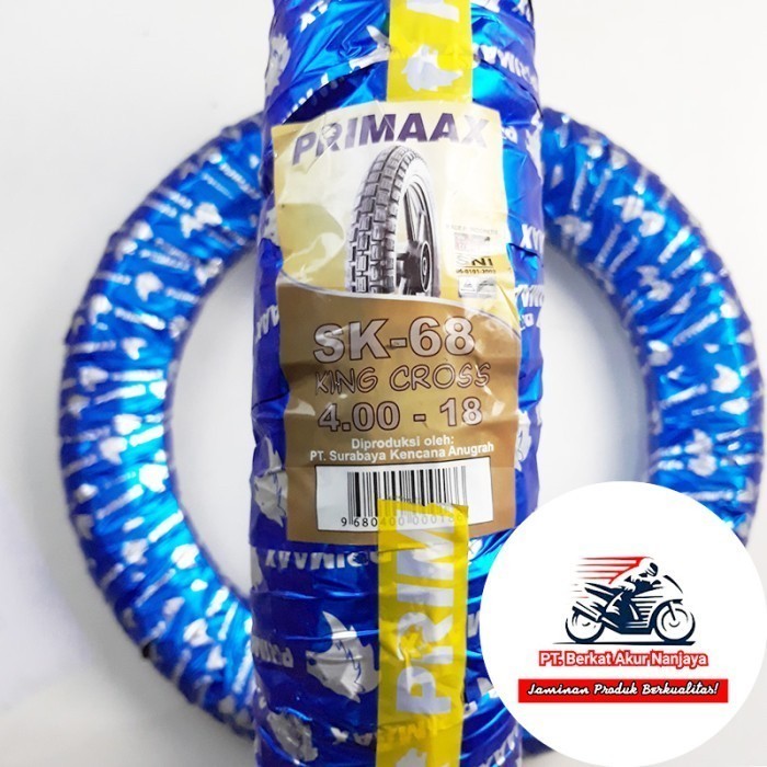 Ban motor Trail Primaax SK68 400-18 tubetype untuk motor trail