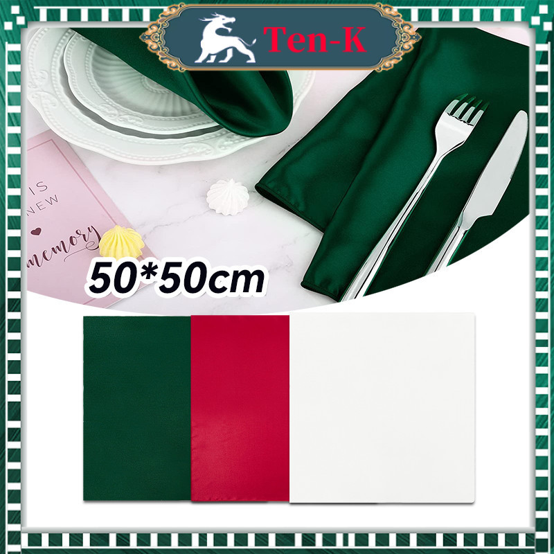 50x50cm Serbet Folding Napkin Hotel Resto Cafe / Serbet Napkin Restoran