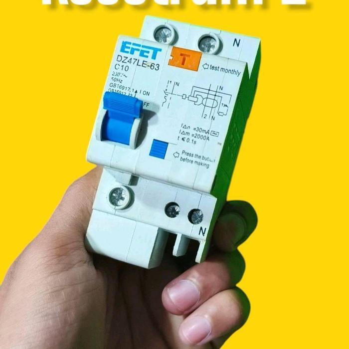 ELCB RCBO 10A (Maks 2200Watt) - RCBO 10A SAJA