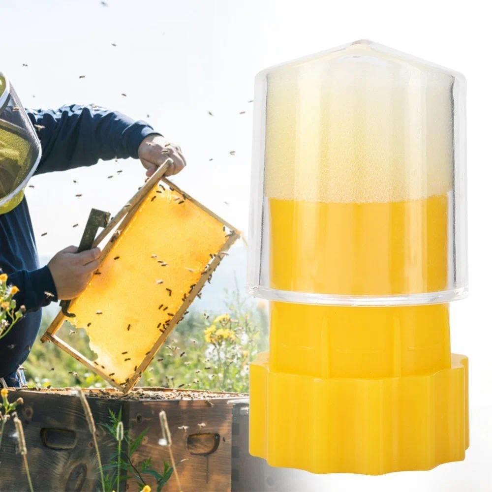 Creative Plastic Queen Bee Marking Catcher Handed Strong Bee Marker Bottle with Plunger Beekeeper To