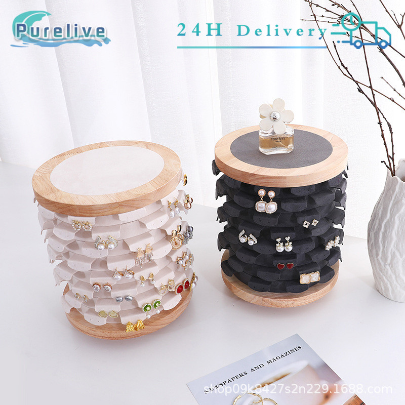 Large Capacity Display Putar Anting Display Putar Perhiasan Display Anting Tusuk