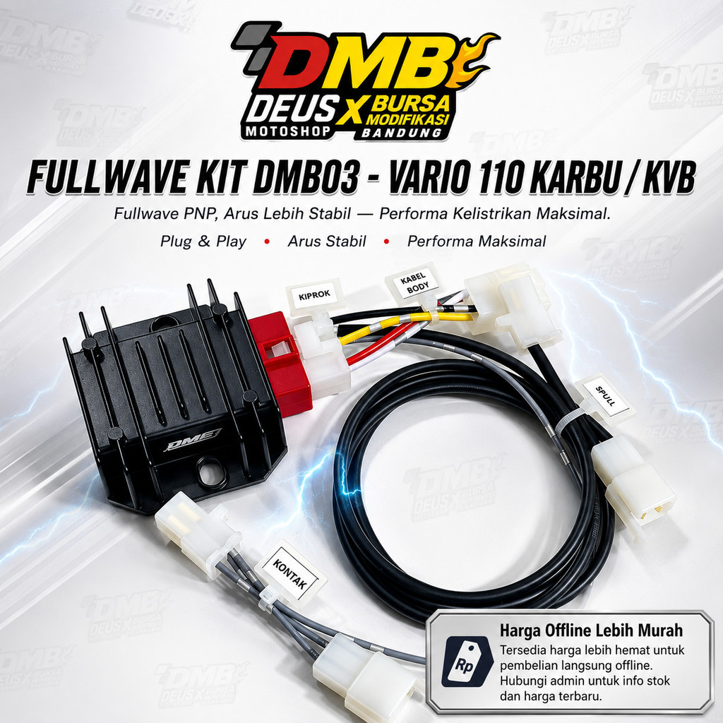 Kabel Full Wave DMB Honda Vario 110 Karbu PNP Kiprok NMAX DMB02 DMB03 YGP