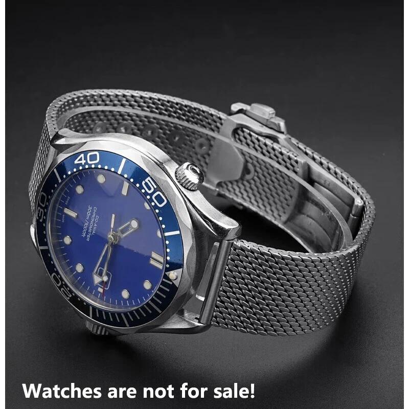 Tali Jam Tangan Logam Titanium Berkualitas Tinggi 20mm untuk Omega Seamaster 003, Gelang Pria Tali T
