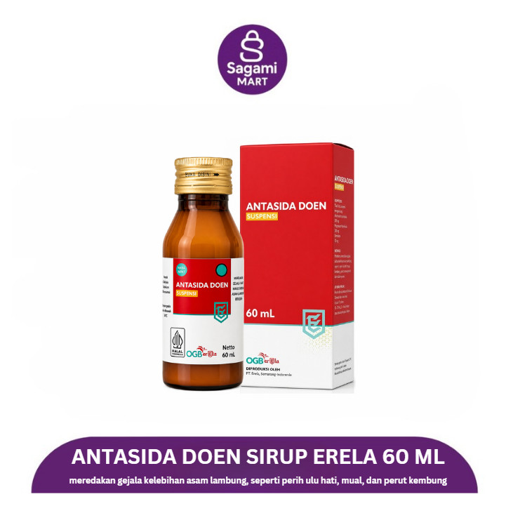 Antasida Doen Sirup Erela 60 ml | Obat Maag | Tukak Lambung | Asam Lambung