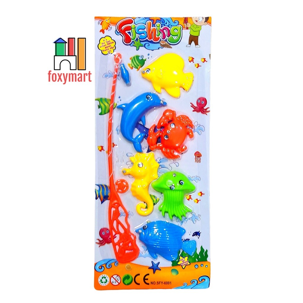 Mainan Pancingan Ikan Magnet Mancing Mania Mainan Pancing Ikan Pancingan