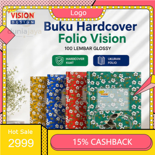 [ PCS ] Buku Cover Tebal / Hard Cover Paperline FOLIO 100 / 200/ 50 Lembar PCS Buku Cover Tebal Hard