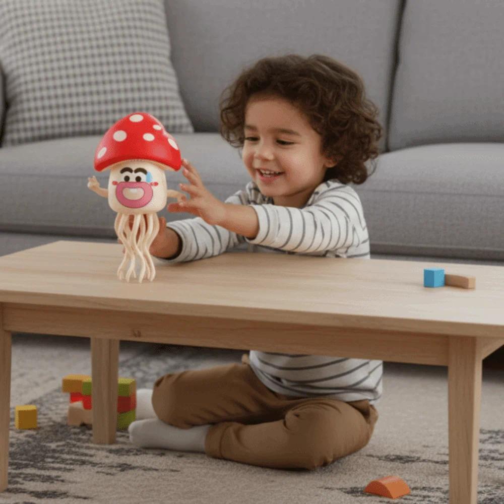Plastic Electric Dancing Octopus Mushroom head Simulation Crawling Interactive Octopus Swinging Craf