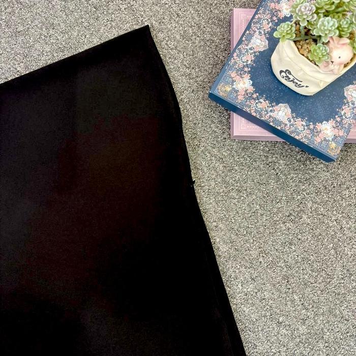 Raminka Hijab Fatimah Ukuran Sedang Krudung Segi Empat Instan Zipper 2 Layer Bahan Ceruty BabyDoll U