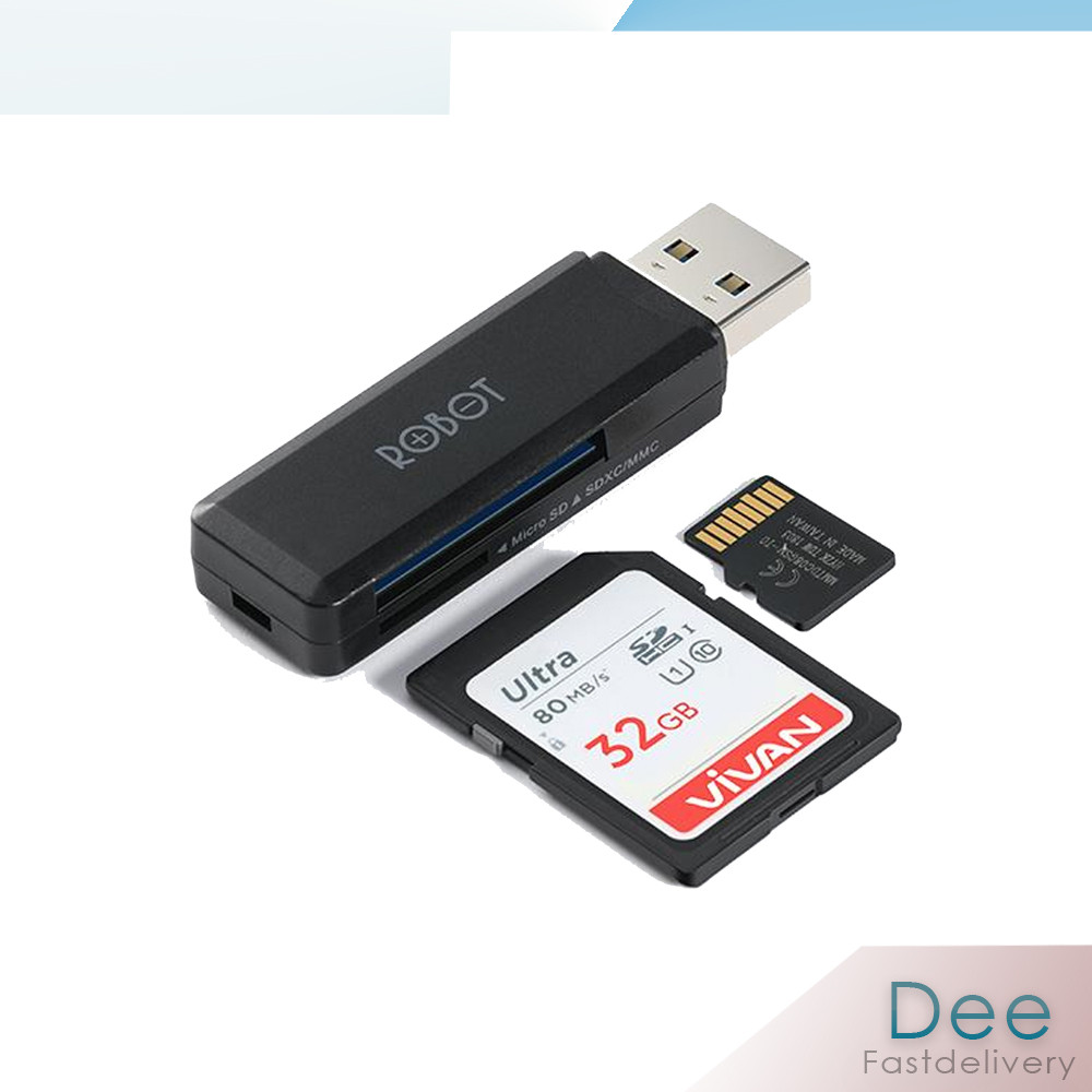 Card Reader - ROBOT CR102 USB3.0 2slot Card Reader